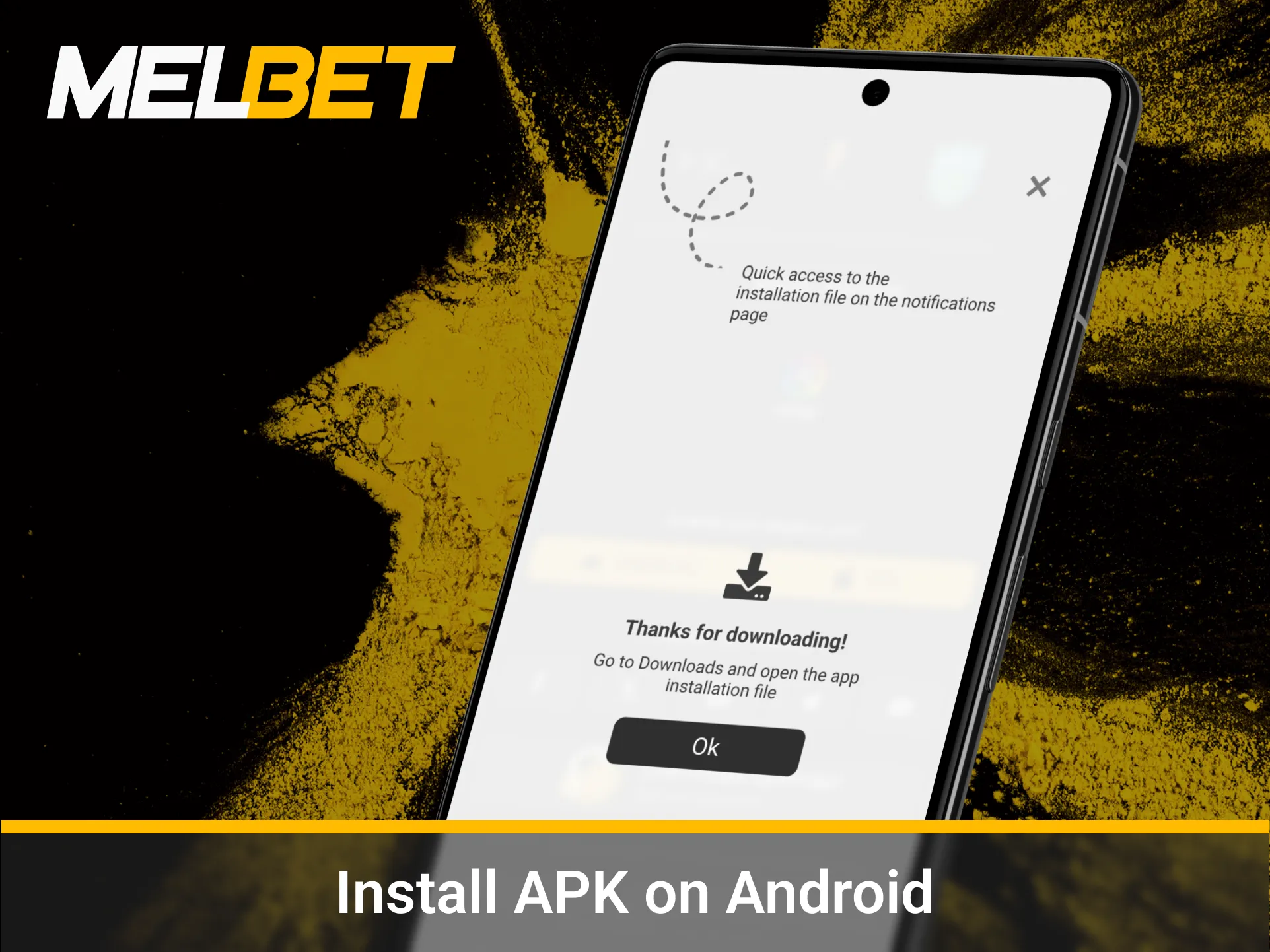 Install quickly and play freely on Melbet.