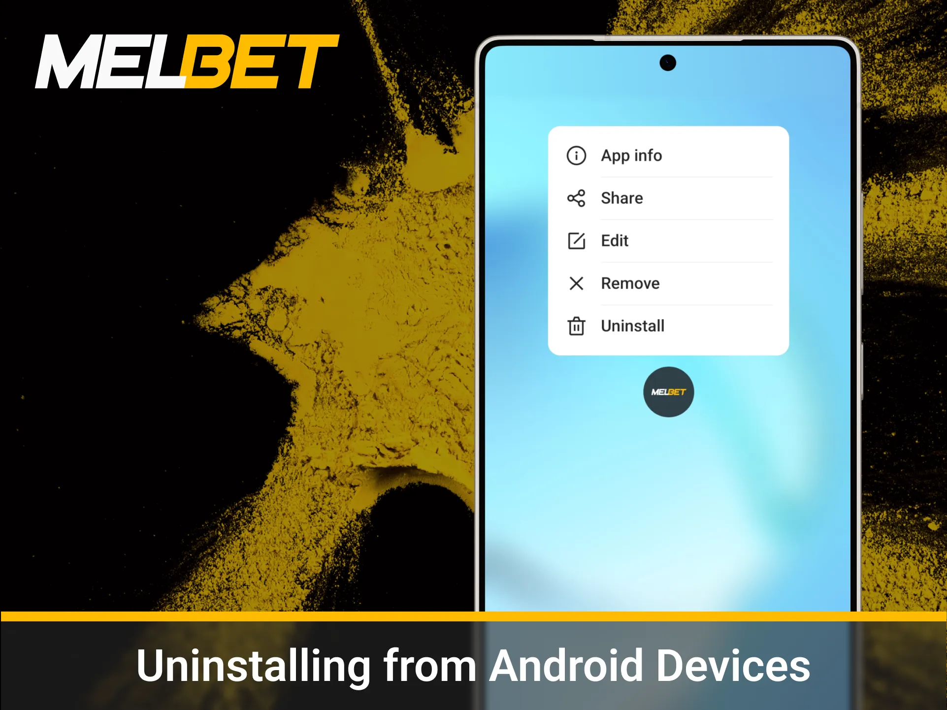 Manage your Melbet app experience easily.