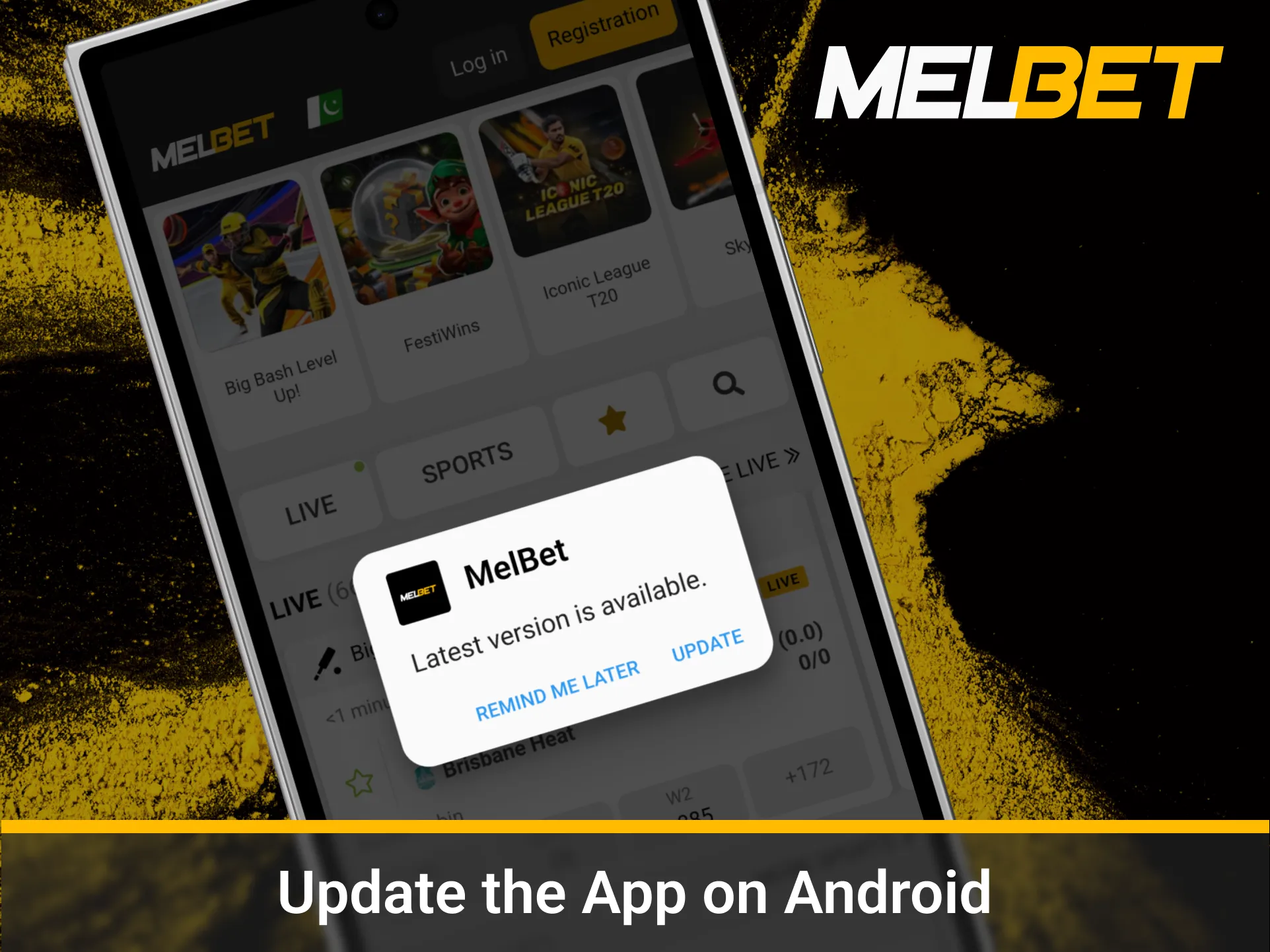 Update the app for better Melbet performance.