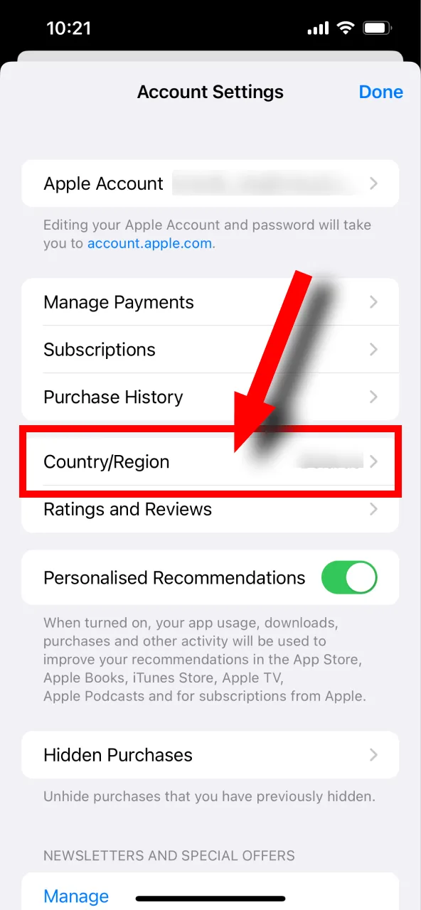 Melbet کے لیے منتخب ملک/ریجن تبدیل کرنے کے لیے 'Country/Region' لائن پر ٹیپ کریں۔