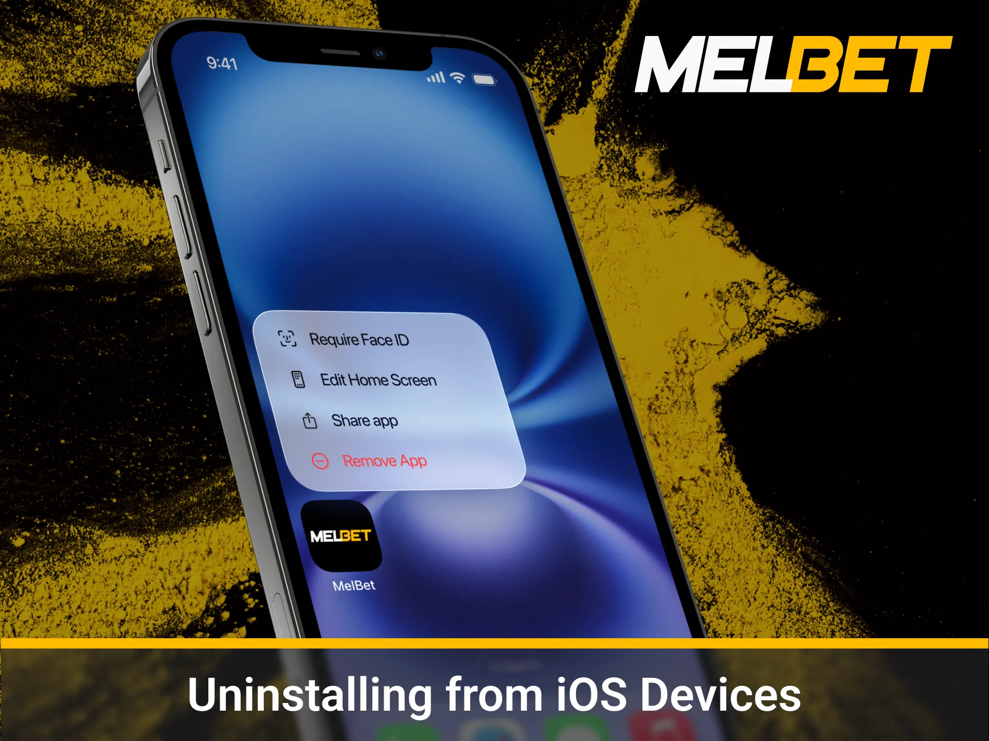 Control your Melbet app anytime.