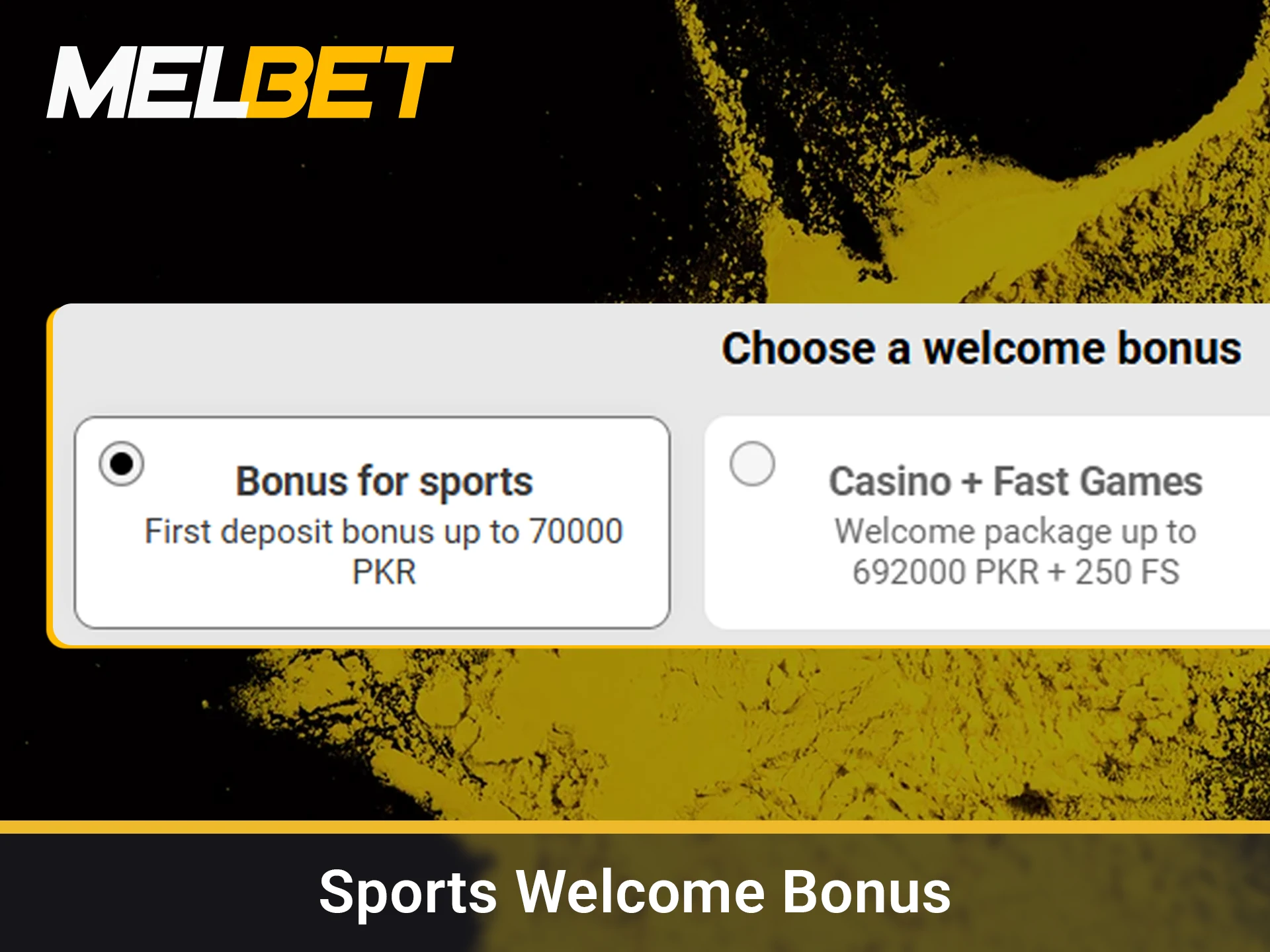 Get extra funds for sports betting on your first deposit.