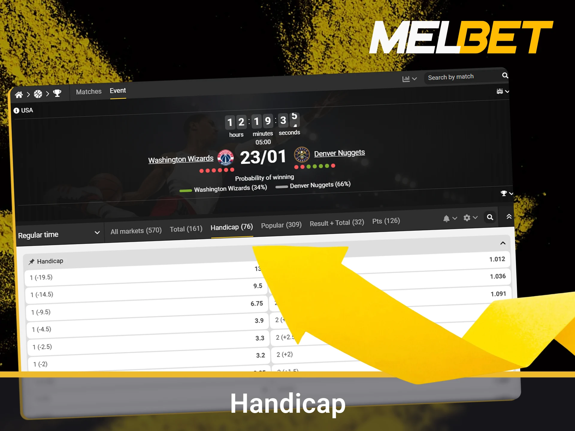 Level the playing field with point or goal based handicap betting.