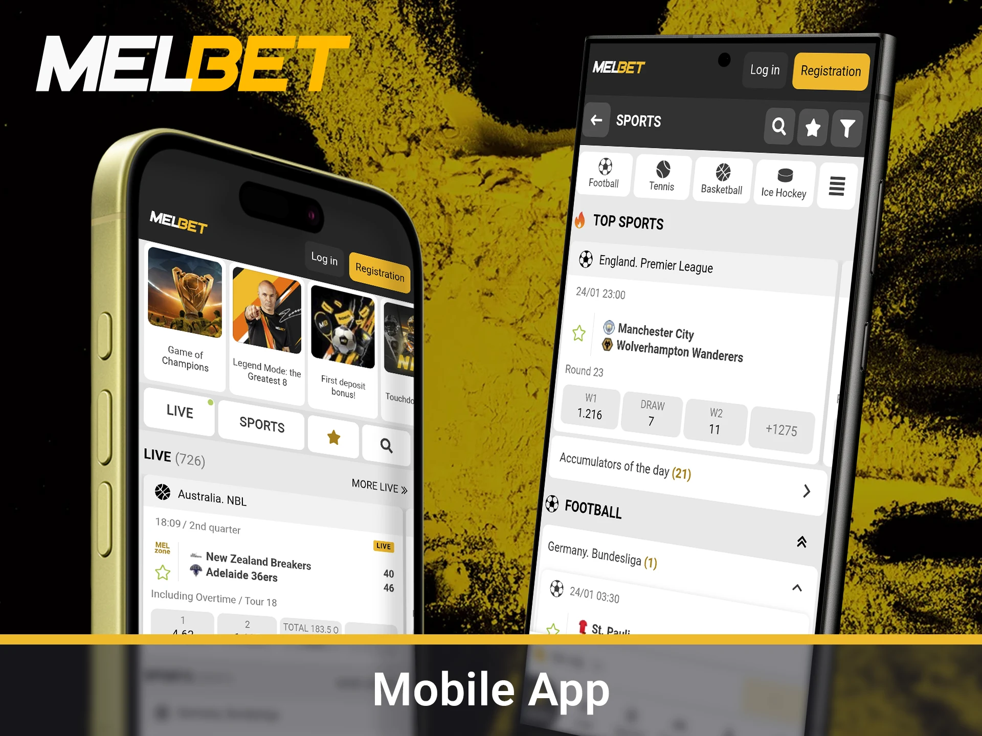 Download the official Melbet mobile app for a better betting experience.