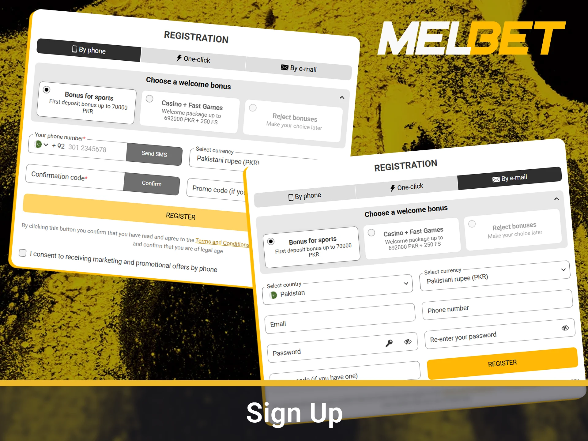 Create your new player account and start winning today.
