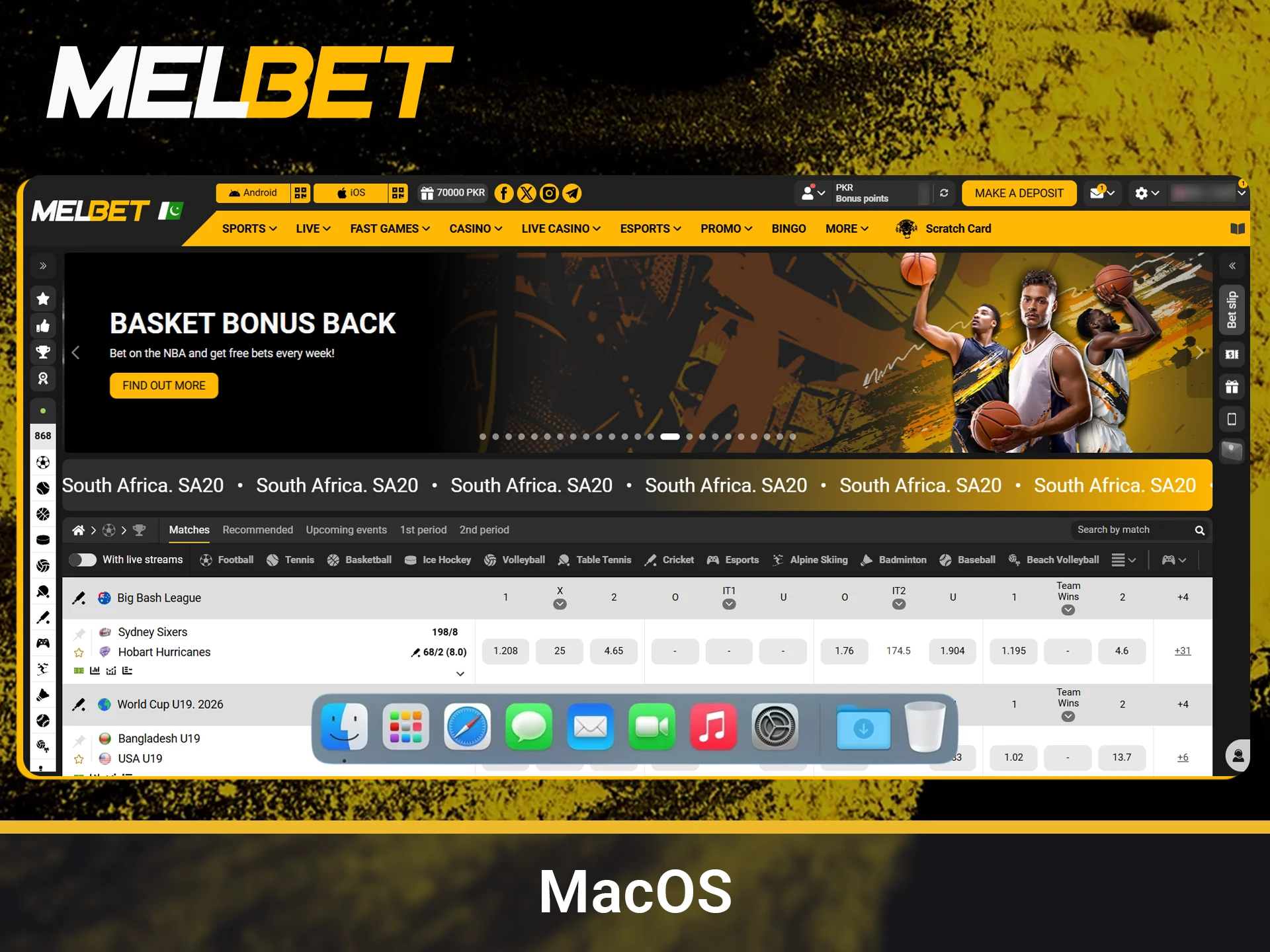 Install the official desktop app on MacOS.