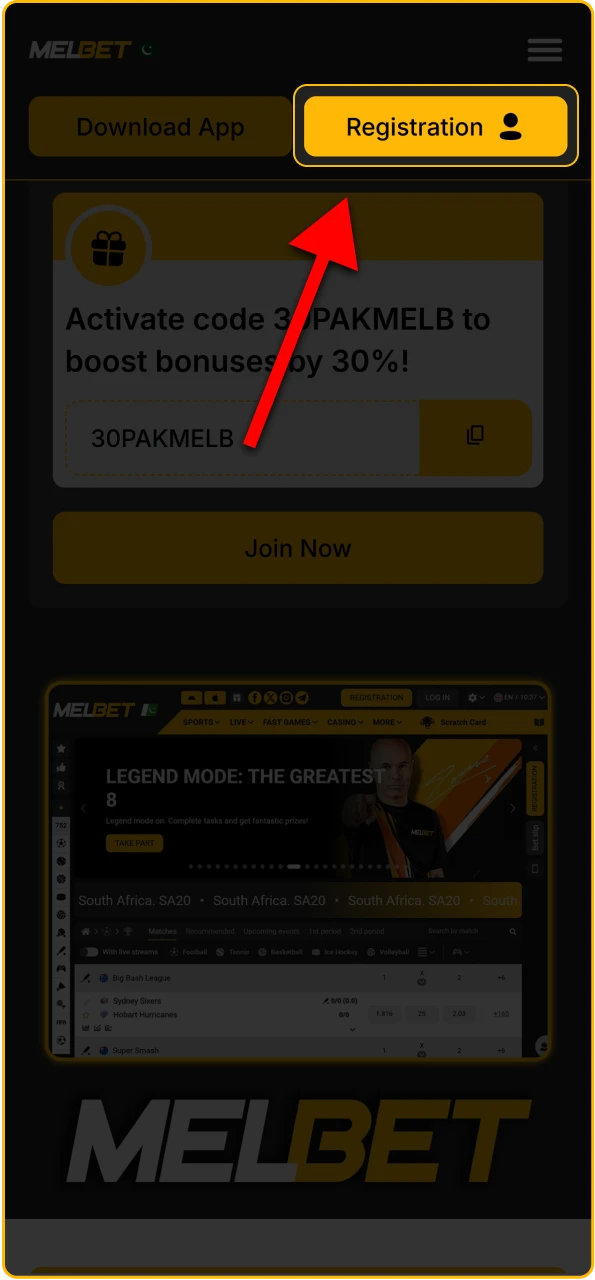 Register your personal profile and join Melbet Plinko Games now.