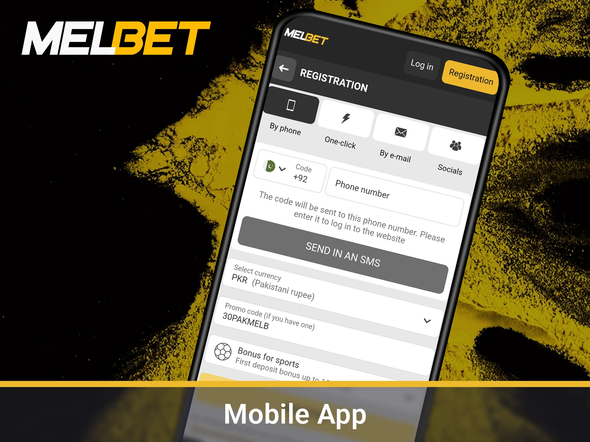 Redeem your promo code in the app.