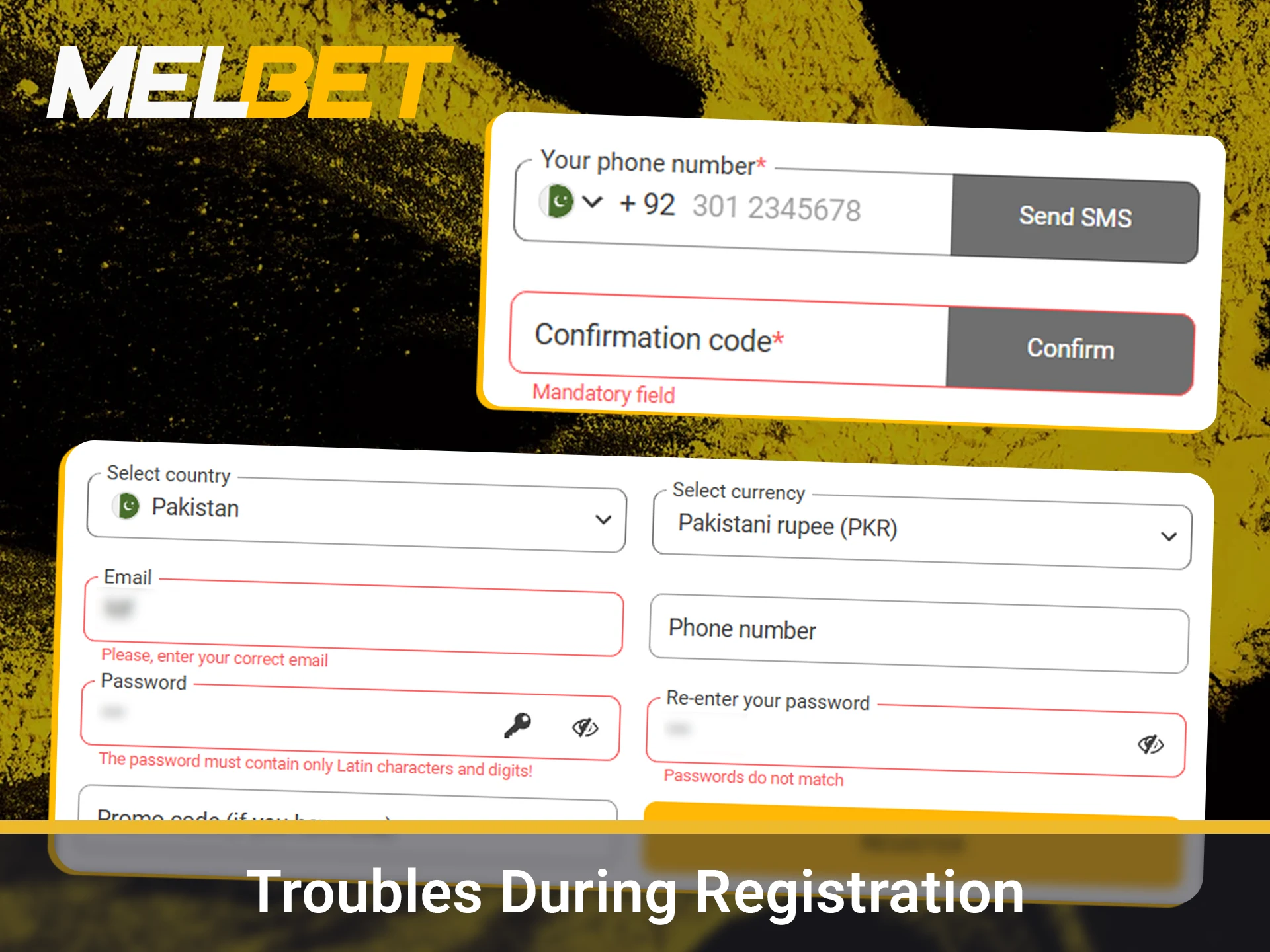 Solve common signup issues on the website.