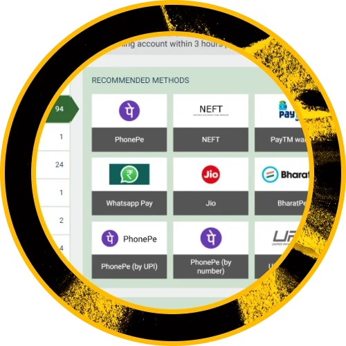 Enjoy quick and secure withdrawals of your winnings through trusted Indian payment methods.
