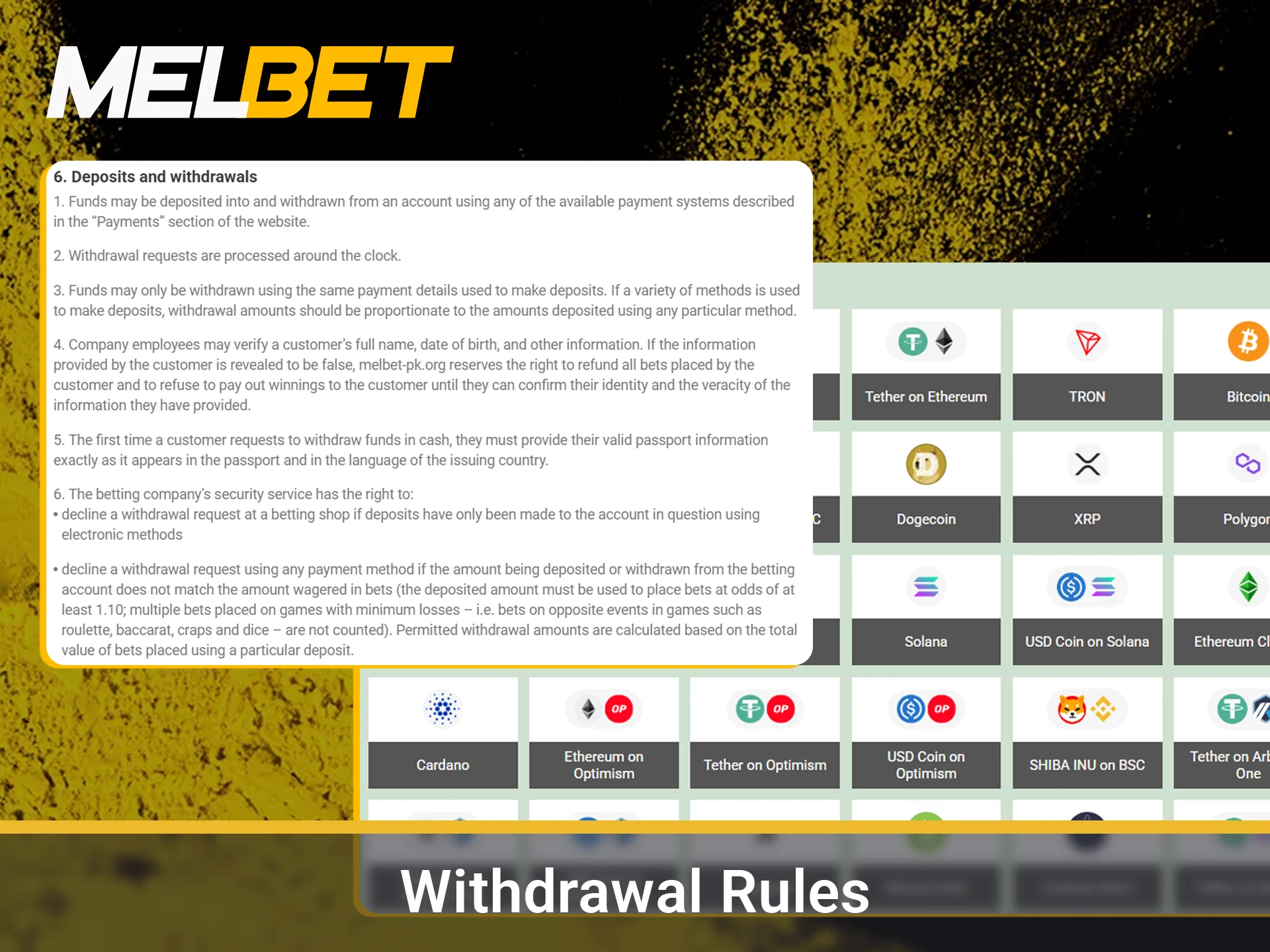 Understand the essential terms and conditions for receiving payments.