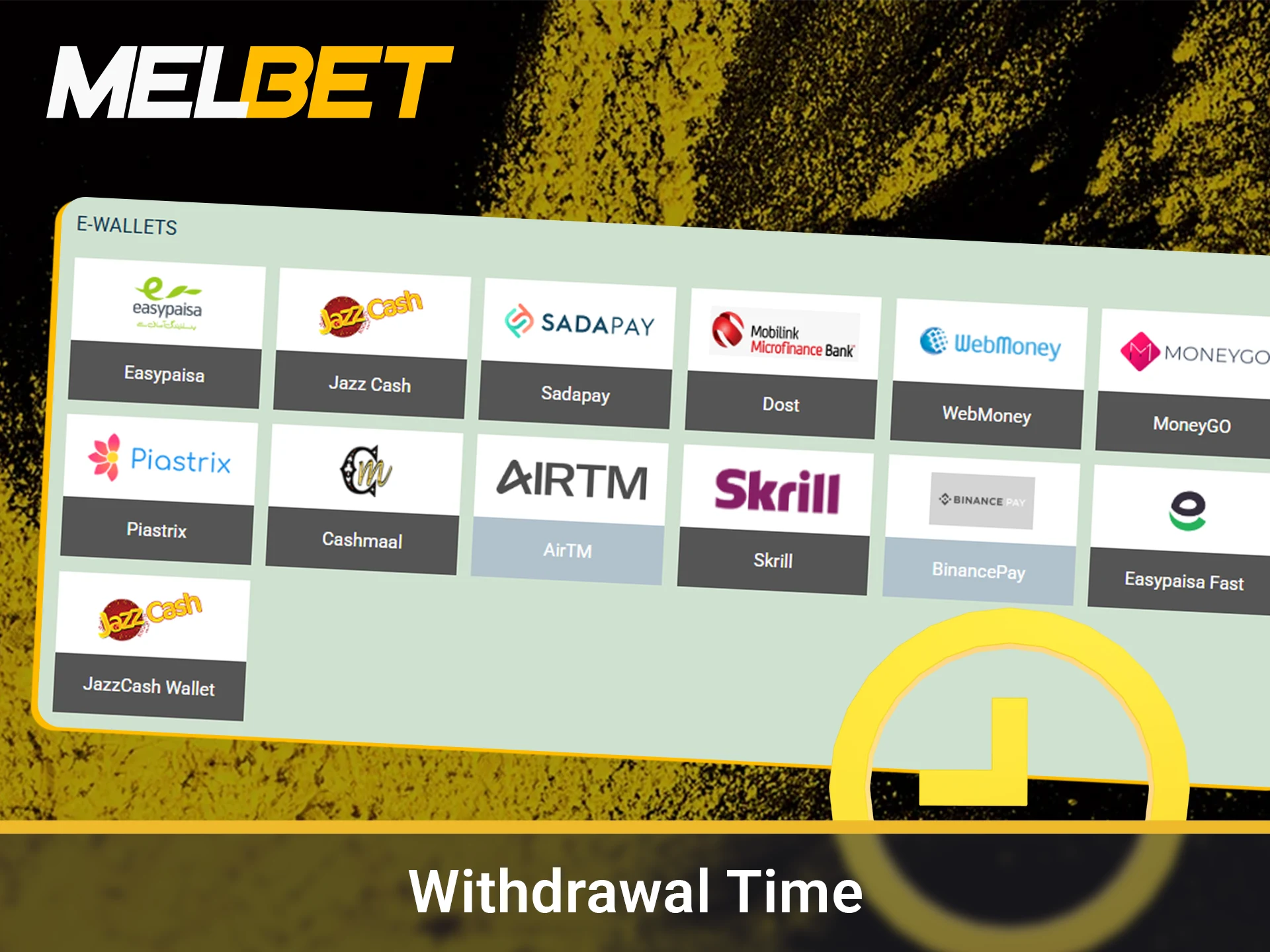 Check the expected processing speeds for different payment methods.